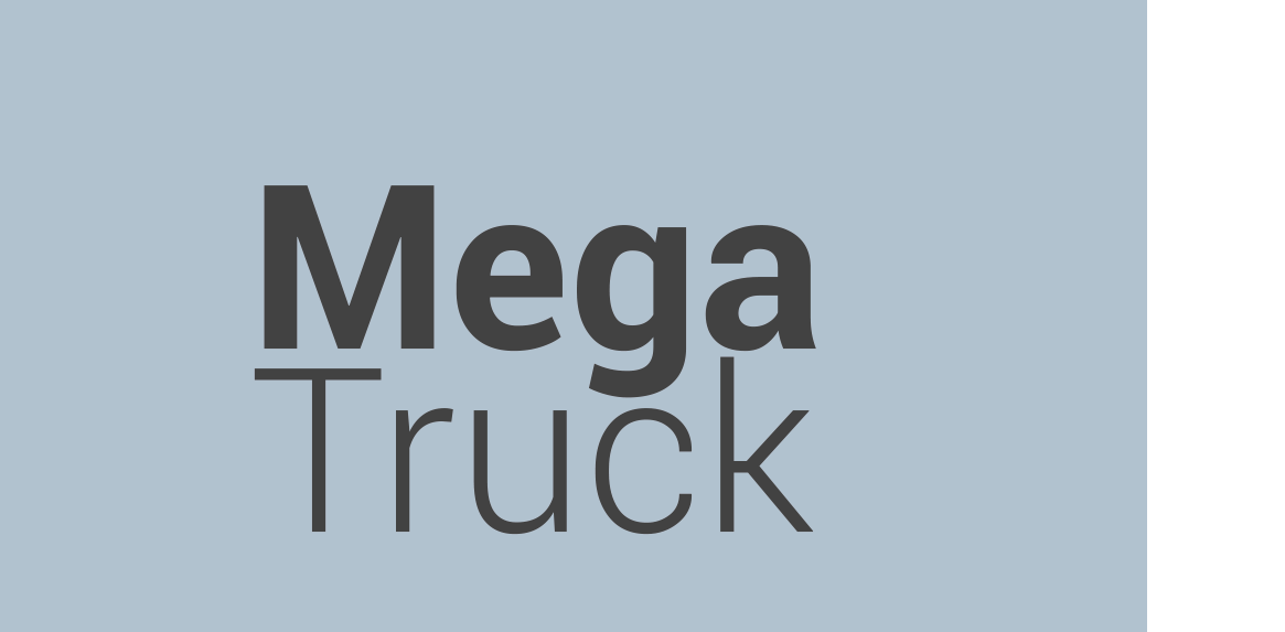mega camión (inglés)